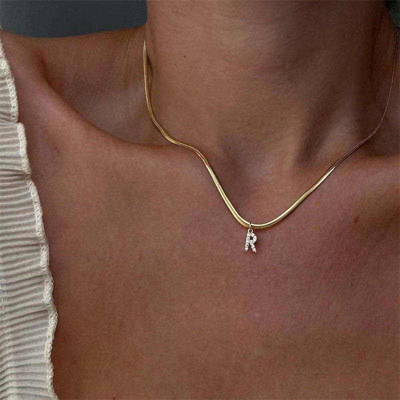 Personalised Rebecca Initial Necklace