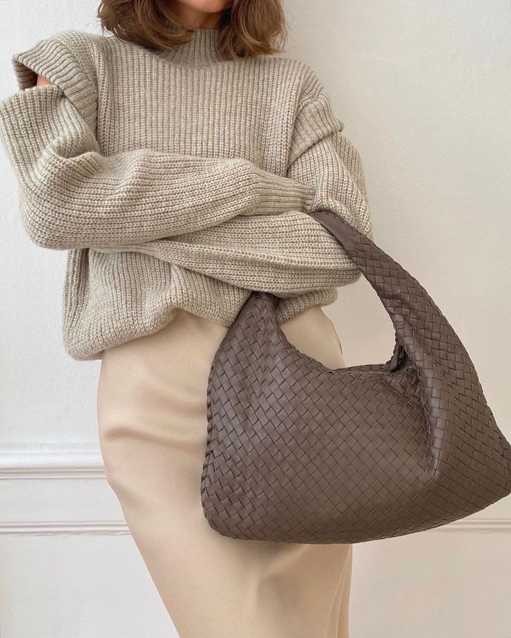 Aurelle Luxe Woven Handbag