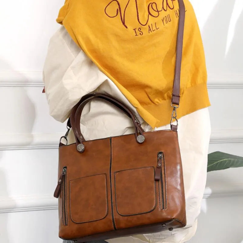 Sac bandoulière Solana Luxe en cuir