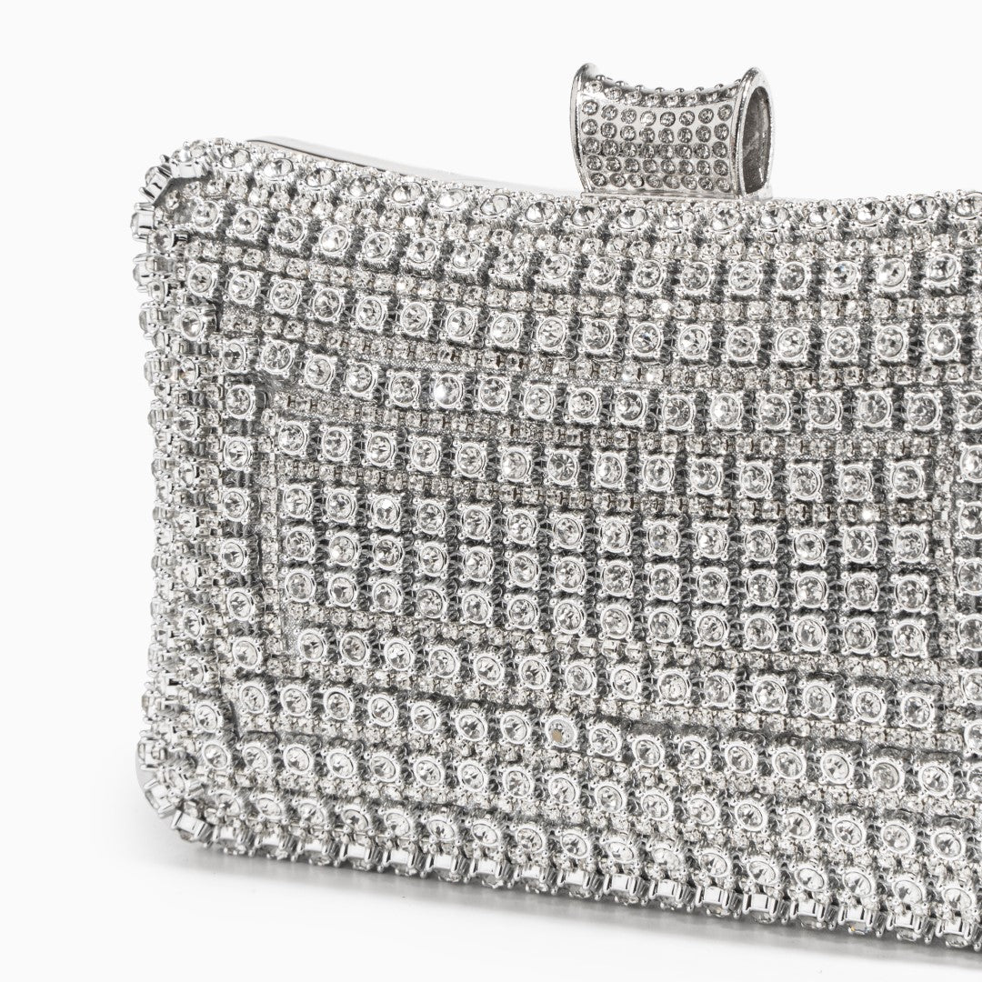 Pochette Pailletée – Sac de Soirée Élégant avec Bandoulière Chaîne Amovible pour Mariages et Fêtes
