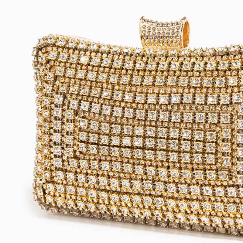 Glitter Clutch Bag – Elegant Evening Bag with Detachable Chain Strap for Weddings and Parties