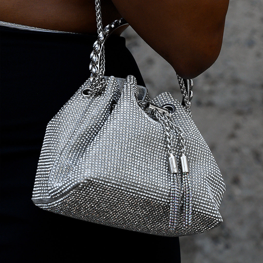 Borsa a mano Stella con strass – glamour ed elegante