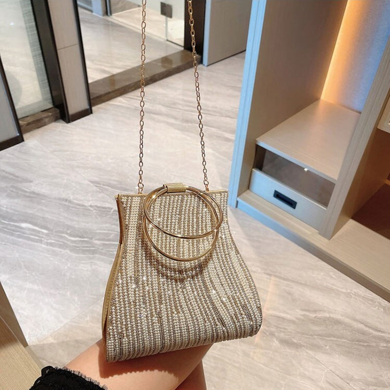 Luxe Shimmering Handbag - Elegant and Versatile  Bag