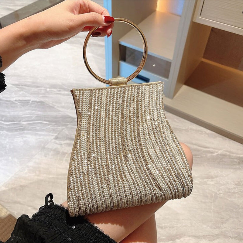 Luxe Shimmering Handbag - Elegant and Versatile  Bag